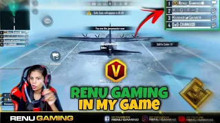 V batch player in my game 😍😍 Renu gaming // Freefire Livestream