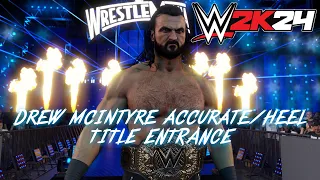 WWE 2K24 CUSTOM ENTRANCE SERIES #2: DREW MCINTYRE TITLE ENTRANCE (LINK TUTORIAL IN THE DESCRIPTION)