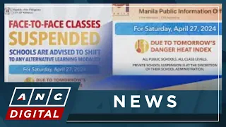 Extreme heat pushes more PH schools to suspend in-person classes | ANC