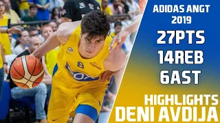 HIGHLIGHTS DENI AVDIJA 27pts, 14reb, 6ast - Finals Adidas ANGT 2019 - TOP PROSPECT 2020 NBA DRAFT