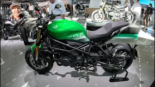 Benelli 752 S modern super naked sport bike model 2023 black + green motorcycle 752S walkaround K556
