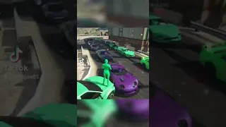 GTA5 Green Alien Gang VS Purple Gang 👽 #gta5 #gta5online #gtaonline