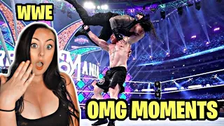 Girl Watches WWE OMG Moments for the First Time Reaction!