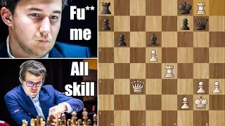 A stroke of luck for Magnus Carlsen! - ALTIBOX NORWAY CHESS 2017 | Round 8