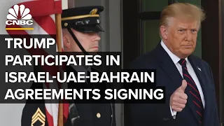 Trump speaks at Abraham Accords signing between Israel, UAE and Bahrain — 9/15/2020