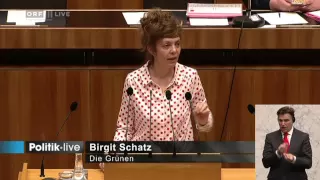 026 Nationalratssitzung III Birgit Schatz Grüne 2015 04 23 0900 tl 06 Politik LIVE Birgit Schatz