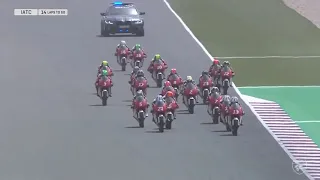 First Minute of Race 2 Qatar | 2022 Idemitsu Asia Talent Cup