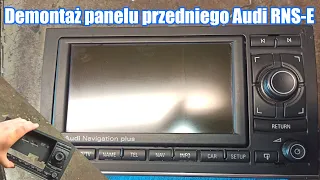 Demontaż przedniego panelu Audi Navigation Plus RNS-E