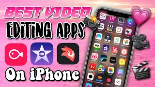 BEST VIDEO EDITING APPS ON IPHONE | (FREE + NO WATERMARK)🍿🎬🎥✨