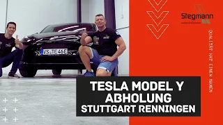 Tesla Model Y Abholung in Stuttgart Renningen