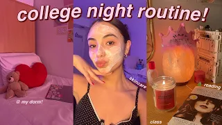 COLLEGE NIGHT ROUTINE 2022! productive night, skincare routine, etc