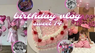 BIRTHDAY VLOG: как прошёл мой 14 день рождения 💗Barbie style party 🎉