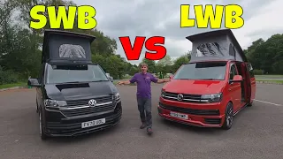 WHICH IS BEST ? VW Camper Van Conversions LWB V's SWB