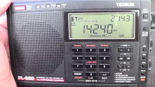 EA2BV Spain amateur radio station 20 meters tecsun pl 680