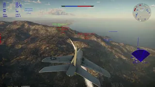 War Thunder Highlight F3H-2 Takes out 2 targets attacking Allies!