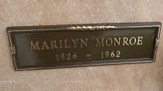 Marilyn Monroe Grave & Hugh Hefner Grave Westwood Memorial Park Los Angeles California May 25, 2023