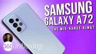 Samsung Galaxy A72 Unboxing & First Look: 8GB RAM, Snapdragon 720G, 64MP Quad Cam at Rs. 34,999