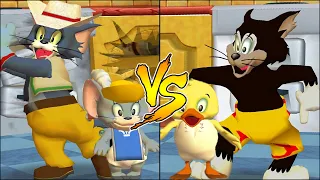 Tom and Jerry in War of the Whiskers Tom And Nibbles Vs Duckling And Butch (Master Difficulty)