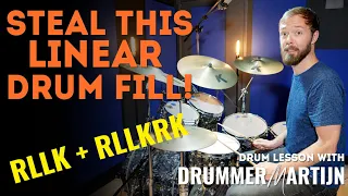 Steal This Linear Drum Fill! // Drum Lesson w/ DrummerMartijn