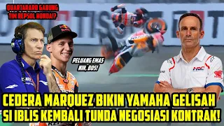 PELUANG TERBUKA🔥CEDERA MARQUEZ BIKIN YAMAHA GELISAH🔥SI IBLIS TUNDA NEGOSIASI KONTRAK🔥MENUJU HONDA?