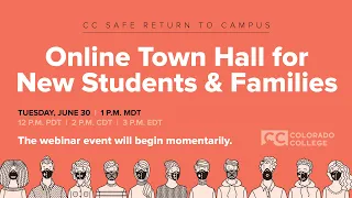 Online Town Hall for New Students & Families