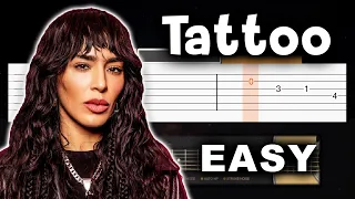 Loreen - Tattoo - EASY Guitar tutorial (TAB AND CHORDS)