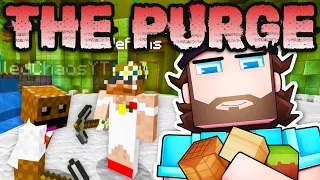 We Stole Netherite Blocks From Spawn! - The Purge Minecraft SMP Server! (Season 2 Episode 2)