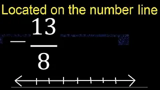 Located  -13/8 on the number line , locate negative fraction on the number line . represented