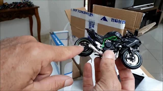 UNBOXING CHEGOU MINHA MINIATURA KAWASAKI H2R MOTO MAIS RAPIDA DO MUNDO