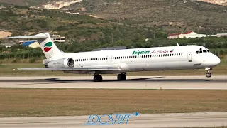 Bulgarian Air Charter - McDonnell Douglas MD-82 LZ-LDM Takeoff - Split Airport SPU/LDSP