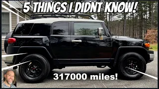 FJ CRUISER -5 things I didnt know before buying w 316000 miles!