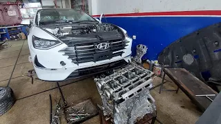 Hyundai Sonata 2022 model engine repairing and engen timing G4KM