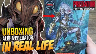 UNBOXING THE ALPHA PREDATOR in REAL LIFE! Predator Hunting Grounds Neca Figure Review "10/10?"