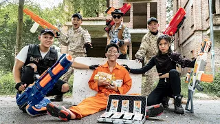 Nerf Guns War : Couple S.W.A.T Men Of SEAL TEAM Help Poor Guy Fighting Bad Criminals