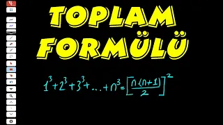 İSPAT: TOPLAM FORMÜLÜ (1^3+2^3+3^3+...+n^3=[n.(n+1)/2]^2)