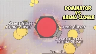 DIEP.IO DOMINATOR VS ARENA CLOSER I BECOME & CONTROL TANK LEVEL 75