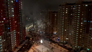 Крутой фейерверк. С Новым Годом! Happy New Year! Новогодний салют в Москве 2023 год. Часть 8