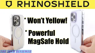 RHINOSHIELD Clear for iPhone 14 Pro/Max: No Yellowing * Powerful MagSafe Hold * Mil-Spec Protective!
