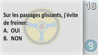 36 Questions écrites 🚦 permis de conduire