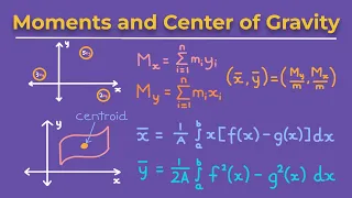 Center of Mass/Gravity, and Centroid Problems - Calculus 2