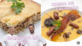 EMPANADA de atún y CREMA de CALABAZA con ibéricos // Joseba y Karlos Arguiñano