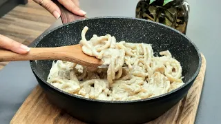 The best pasta recipe with creamy sauce🍝! Simple and delicious pasta recipe