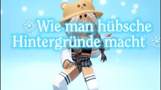 Wie man hübsche Hintergründe für Roblox macht!