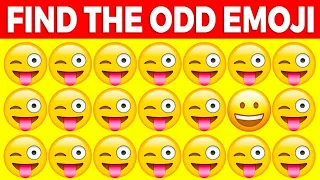 Find The ODD One Out! Emoji Quiz #13|| How Good Your Eyes ? Find The Difference 😜