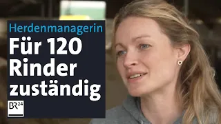 Als Herdenmanagerin auf einem Milchhof für 120 Rinder zuständig | Abendschau | BR24