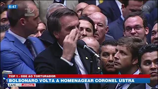 Bolsonaro volta a homenagear coronel Ustra