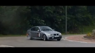 BMW M3 (E90) roundabout drifting @Francorchamps