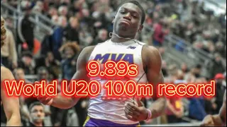 Issam Asinga 🇸🇷 the new world U20 100m record holder #trackandfield #viral #trending #fyp