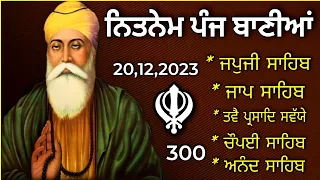 Nitnem Panj Bania |ਨਿਤਨੇਮ ਪੰਜ ਬਾਣੀਆ |Nitnem |ਨਿਤਨੇਮ |Panj Bania Nitnem |ਪੰਜ ਬਾਣੀਆ ਨਿਤਨੇਮ|Japji Sahib