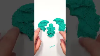 Kinetic sand Cutting ASMR SHAPES Satisfying Video #asmr #satisfying #kineticsand #shorts